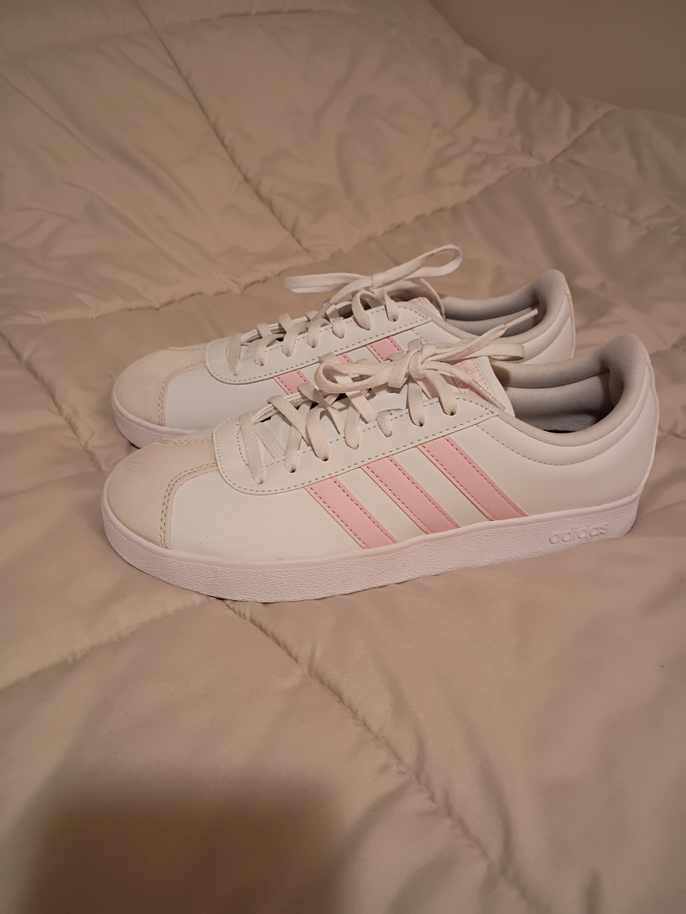 Adidas Courtset Pink & White Sneakers Like New